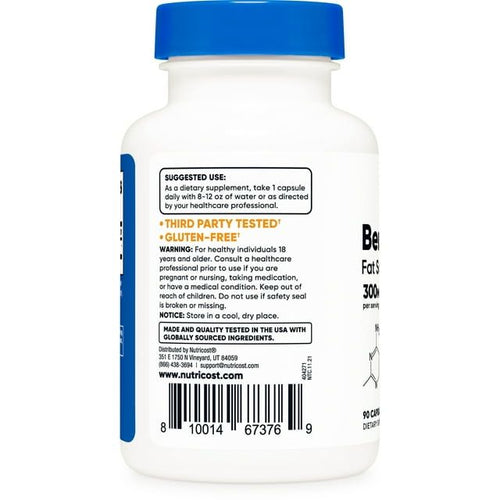 Nutricost Benfotiamine 300mg, 90 Capsules (White) - Gluten Free and Vegetarian Supplement EasyOptionXY LLC