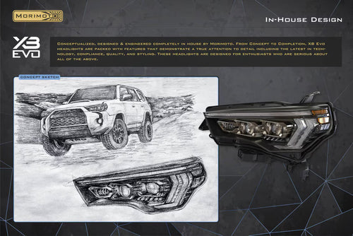 Morimoto Toyota 4Runner (14-24) XB EVO Hybrid LED Headlights OffRoadUSA.com