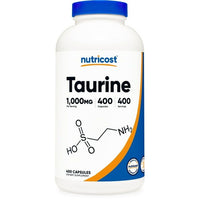 Nutricost Taurine 1000mg, 400 Capsules - Non-GMO & Gluten Free Supplement EasyOptionXY LLC