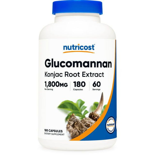 Nutricost Glucomannan 1,800mg Per Serving, 180 Capsules - Gluten Free & Non-GMO Supplement EasyOptionXY LLC