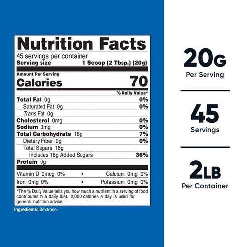 Nutricost Dextrose Powder 2 lbs - Vegetarian Friendly Supplement EasyOptionXY LLC