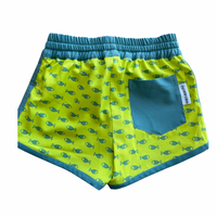 neon fish hybrid shorts Keep the Littles Wild