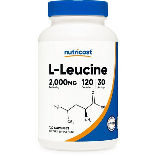 Nutricost L-Leucine 2,000mg Supplement, 120 Vegetarian Capsules, 30 Servings EasyOptionXY LLC