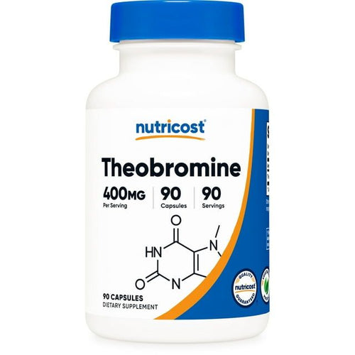 Nutricost Theobromine Capsules 400mg (90 Capsules) - Gluten-Free Supplement EasyOptionXY LLC