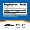 Nutricost Theobromine Capsules 400mg (90 Capsules) - Gluten-Free Supplement EasyOptionXY LLC