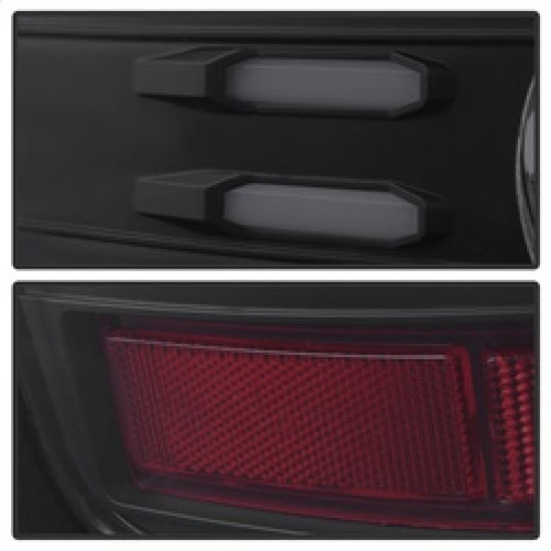 Spyder Chevy Silverado 16-17 Light Bar LED Tail Lights - Black Smoke ALT-YD-CS16-LED-BSM OffRoadUSA.com