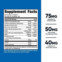 Nutricost High Potency Vitamin B Complex 460mg, 240 Capsules EasyOptionXY LLC