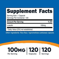 Nutricost Luteolin 100mg 120 Capsules - Non-GMO, Gluten Free Supplement EasyOptionXY LLC