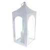 Shop4Omni 15 Inch Decorative Lantern Centerpiece with Flickering LED Candle / White EasyOptionXY LLC