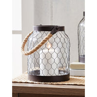 Better Homes & Gardens Metal Candle Holder Lantern with Rope, Bronze EasyOptionXY LLC