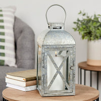 Buy 1 Get 1 Half Off - Mainstays Medium Galvanized Metal Candle Holder Lantern EasyOptionXY LLC