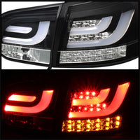 Spyder Volkswagen Golf/GTI 10-13 G2 Type With Light Bar LED Tail Lights Black ALT-YD-VG10-LED-G2-BK OffRoadUSA.com