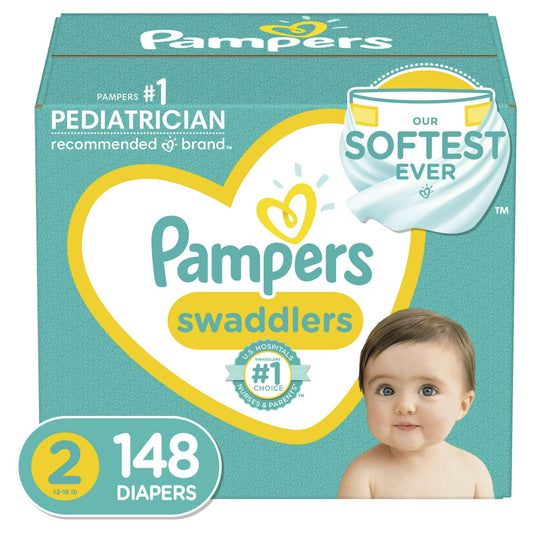 Pampers Swaddlers Diapers Enormous Pack Size 2, 148 Count EasyOptionXY LLC