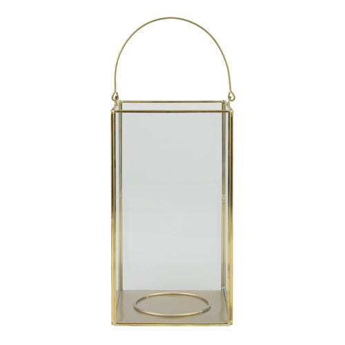 Better Homes & Gardens Decorative Gold Metal Lantern Large [Delivery] EasyOptionXY LLC