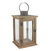Stonebriar 13" Tabletop Farmhouse Wooden Hurricane Candle Lantern, Brown EasyOptionXY LLC