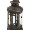 DecMode Brown Metal Decorative Candle Lantern with Intricate Scroll Work EasyOptionXY LLC