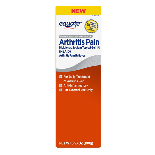 Equate Arthritis Pain Diclofenac Sodium Topical Gel; 3.53 oz EasyOptionXY LLC
