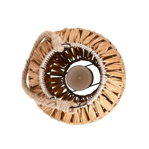 Better Homes & Gardens Decorative Natural Rattan Battery Powered Lantern with Removable LED Candle EasyOptionXY LLC