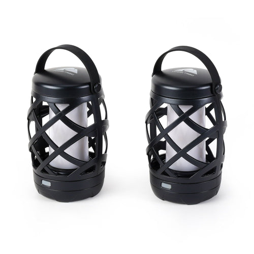 Ozark Trail LED Flame Light Lantern, 100 Lumen, 2 Pack, Black EasyOptionXY LLC