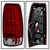 Spyder Chevy Avalanche 07-13 LED Tail Lights Red Clear ALT-YD-CAV07-LED-RC OffRoadUSA.com