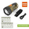 Ozark Trail 2000 Lumen Dual Source LED Rechargeable Spotlight with 5000 mAh Power Bank, Olive EasyOptionXY LLC