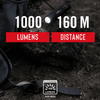 COAST PX15R 1000 Lumen Rechargeable Dual Power IP54 Rated LED Flashlight, 4.7 oz. EasyOptionXY LLC