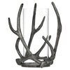 Mainstays Rustic Antler Hurricane Candle Holder, Black EasyOptionXY LLC
