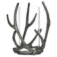 Mainstays Rustic Antler Hurricane Candle Holder, Black EasyOptionXY LLC