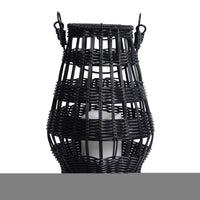 Better Homes & Gardens Decorative Black Rattan Battery Powered Outdoor Lantern with Removable LED Candle EasyOptionXY LLC