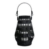 Better Homes & Gardens Decorative Black Rattan Battery Powered Outdoor Lantern with Removable LED Candle EasyOptionXY LLC