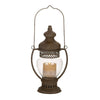 DecMode Brown Metal Decorative Candle Lantern with Handle EasyOptionXY LLC