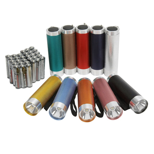 Ozark Trail LED Flashlights, 10-pack, 50 Lumens, Multicolor EasyOptionXY LLC