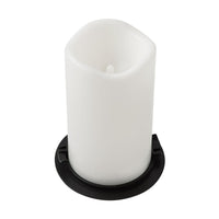 Better Homes & Gardens Small Linen Beige Battery Operated Outdoor Ceramic Lantern with Removable LED Candle by Dave & Jenny Marrs EasyOptionXY LLC