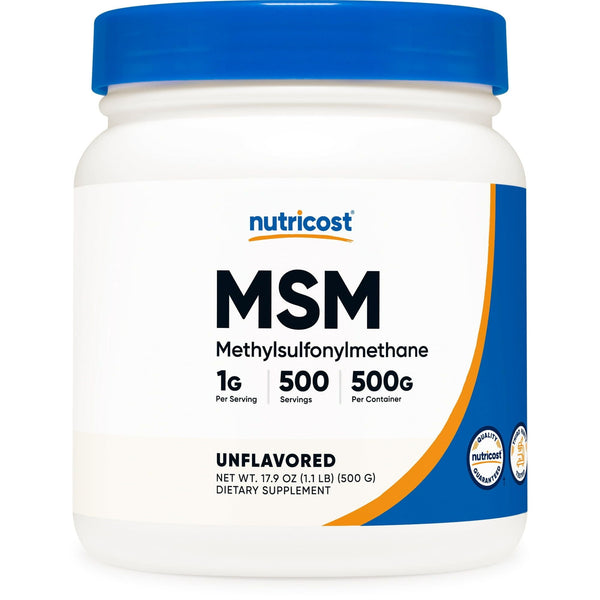 Nutricost MSM Powder 500 Grams (Methylsulfonylmethane) - Non-GMO Supplement EasyOptionXY LLC