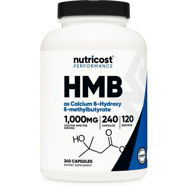 Nutricost HMB (Beta-Hydroxy Beta-Methylbutyric) Supplement 1000mg, 240 Capsules EasyOptionXY LLC