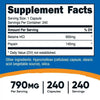 Nutricost Betaine HCl + Pepsin 790mg, 240 Capsules - Gluten Free & Non-GMO Supplement EasyOptionXY LLC