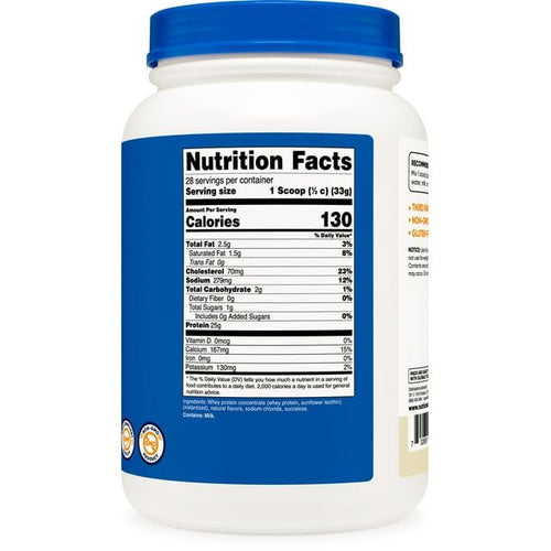 Nutricost Whey Protein Concentrate (Vanilla) 2LBS - Gluten Free & Non-GMO Supplement EasyOptionXY LLC