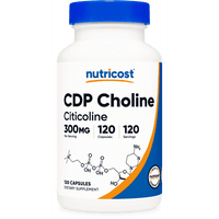 CDP Choline, Citicoline, 300 mg, 120 Capsules, Nutricost EasyOptionXY LLC