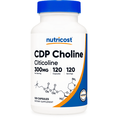 CDP Choline, Citicoline, 300 mg, 120 Capsules, Nutricost EasyOptionXY LLC