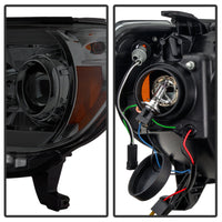 Spyder Toyota Tacoma 12-16 Projector Headlights Light Bar DRL Smoke PRO-YD-TT12-LBDRL-SM OffRoadUSA.com