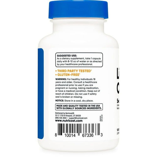 Nutricost Lithium Orotate 5mg, 120 Capsules - Non-GMO, Gluten Free, Supplement EasyOptionXY LLC