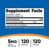 Nutricost Lithium Orotate 5mg, 120 Capsules - Non-GMO, Gluten Free, Supplement EasyOptionXY LLC