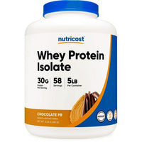 Nutricost Whey Protein Isolate (Chocolate Peanut Butter, 5 Pound) Protein Powder EasyOptionXY LLC