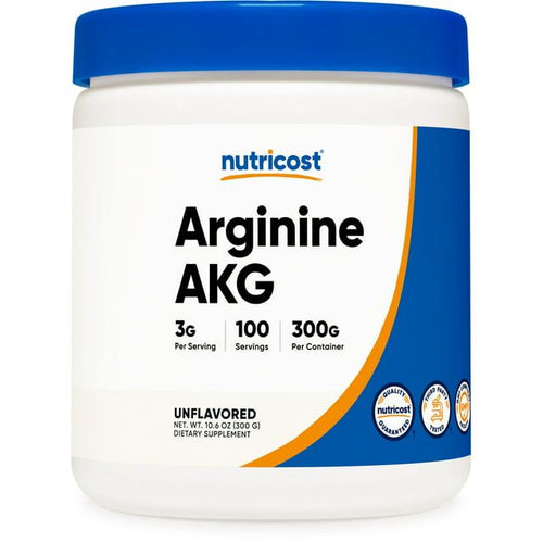 Nutricost Arginine AKG Powder 300 Grams (AAKG), 100 Servings - Non-GMO, Supplement EasyOptionXY LLC