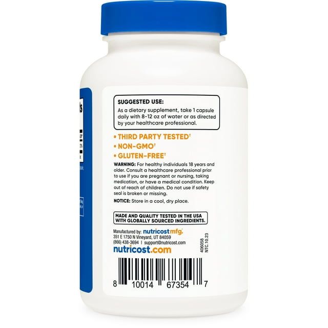Nutricost Zinc Picolinate 30mg, 240 Capsules - Gluten Free and Non-GMO Supplement EasyOptionXY LLC