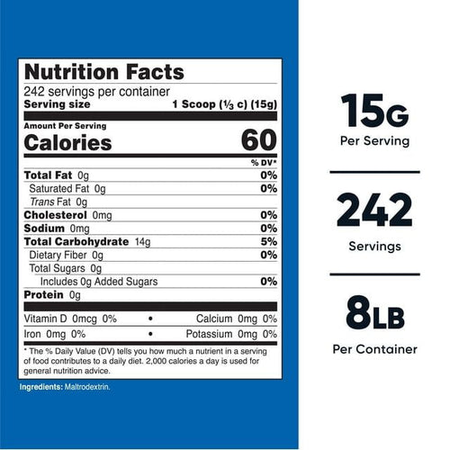 Nutricost Maltodextrin Powder 8LBS - Non-GMO Supplement EasyOptionXY LLC