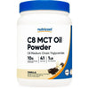 Nutricost C8 MCT Oil Powder 1LB (16oz) (Vanilla) - 95% C8 MCT Oil Powder Supplement EasyOptionXY LLC