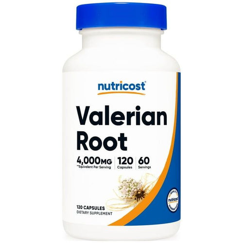Nutricost Valerian Root Capsules (4000mg) 120 Capsules - Gluten Free Supplement EasyOptionXY LLC