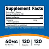 Nutricost Policosanol 40mg, 120 Capsules - Gluten Free, Non-GMO, Supplement EasyOptionXY LLC