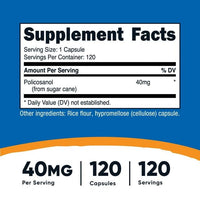 Nutricost Policosanol 40mg, 120 Capsules - Gluten Free, Non-GMO, Supplement EasyOptionXY LLC